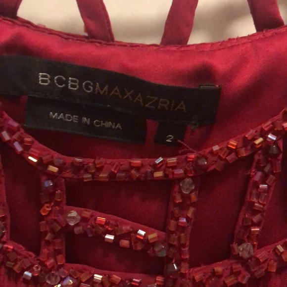 BCBG Red Halter Neck Dress - Picture 3 of 5